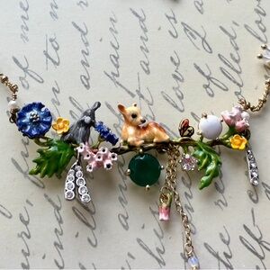 Les Nerides Forest Animal Charm Necklace